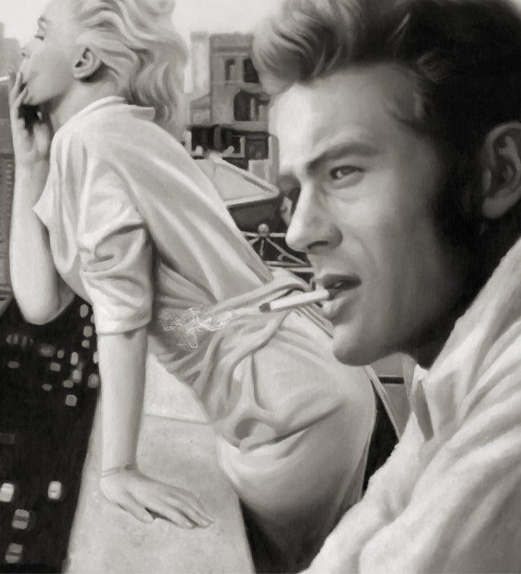 Marilyn Monroe & James Dean Poster/print 1955