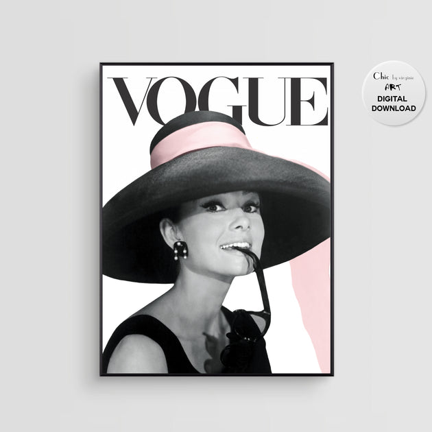 Vogue Poster - Coco Chanel Art Poster - Fashion Wall Art - Digital