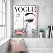 Vogue Cover 1950 Poster - Vogue Vintage Cover Magazine Art Poster - Fashion Wall Art - Digital Art - Fashion Home Decor