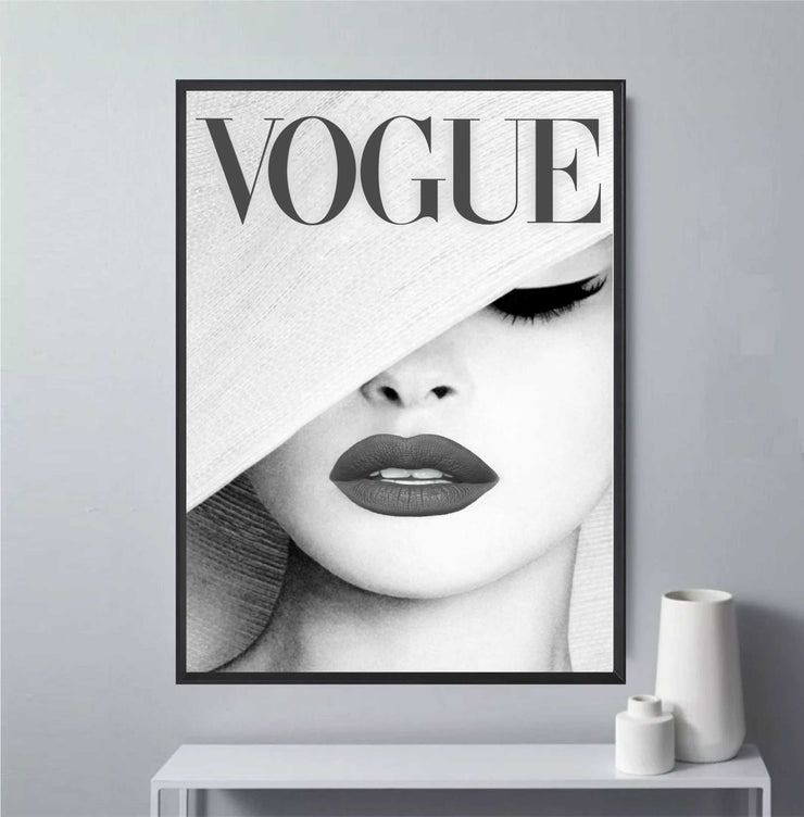 Vogue Cover Poster - Fashion Wall Art - Vogue Vintage Cover Magazine ...