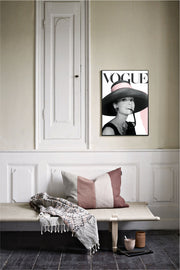 Audrey Hepburn Poster - Vogue Poster - Fashion Wall Art - Audrey Hepburn Pink Hat - Tiffany style -  Fashion Icon - Digital Art - Fashion Home Decor