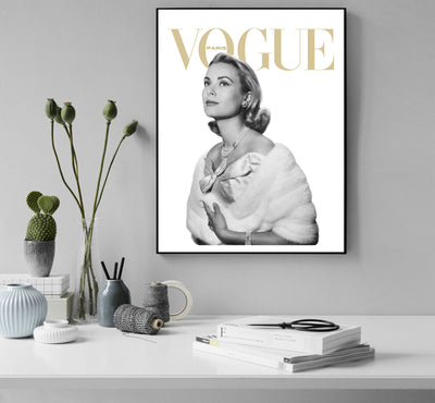 Vogue Grace Kelly Vintage photography - Vogue Poster - Housewarming Gift - High Resolution 300 DPI