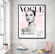 Audrey Hepburn Vogue Cover 1959 Poster - Fashion Wall Art - Fashion Icon - Digital Art - Fashion Home Decor