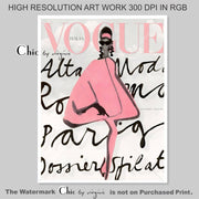 Vogue Cover Italia - Art Poster - Fashion Wall Art - Digital Art - Vog ...