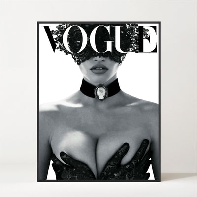 Vogue Cover Black & White - Fashion Wall Art - Vogue Cover Vintage Poster - Fashion Print - Home Decor - Housewarming Gift - Printable -High Resolution 300DPI