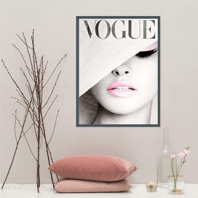 Vogue Cover Poster - Fashion Wall Art - Vogue Vintage Cover Magazine - Digital Art - Fashion Home Decor